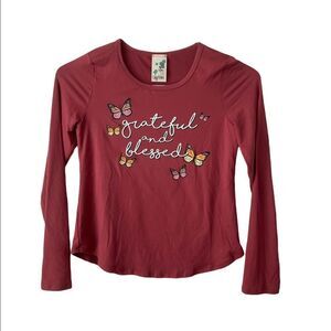 ❤️ LILY BLEU Long Sleeve Graphic Tee Size L ❤️